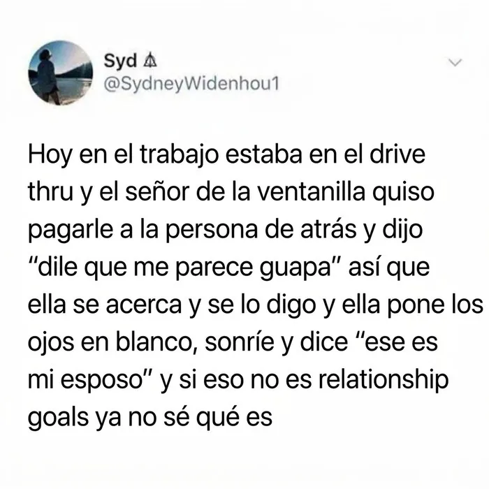 Publicación reconfortante sobre momentos dulces y relación positiva en el trabajo