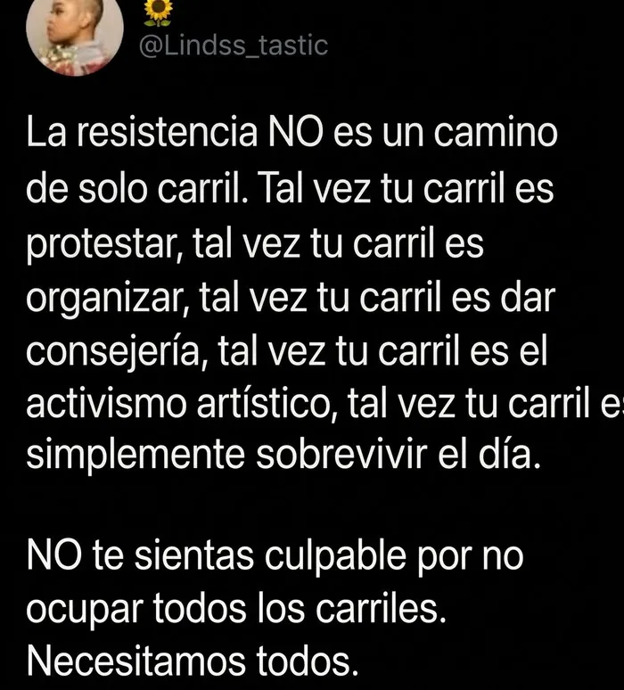 Texto inspirador sobre la resistencia y el respeto a diferentes caminos para sobrevivir el día