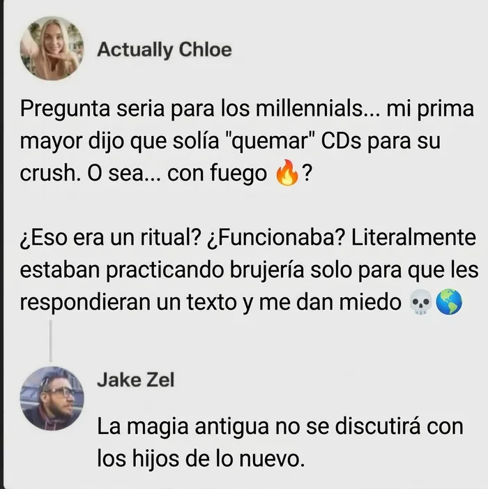 Publicación divertida sobre la expresión quemar CDs, referente a los mejores memes y bromas en redes.