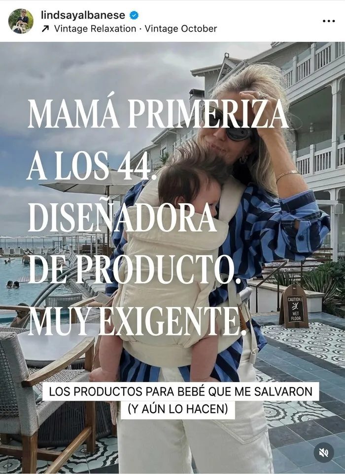 Influencers compartiendo fotos con sus bebés para mostrar productos en redes sociales