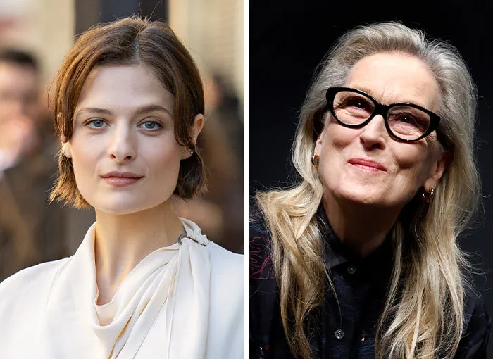 Louisa Jacobson junto a su famosa madre Meryl Streep, ejemplo de hijos de celebridades de Hollywood.