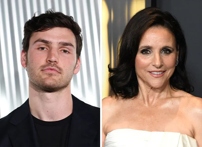 Charlie Hall junto a su famosa madre Julia Louis-Dreyfus, uno de los hijos de celebridades de Hollywood.