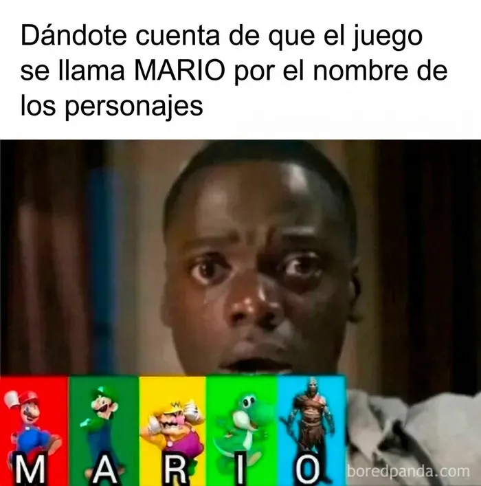 Meme gracioso con personajes de videojuegos y mentiras ridículas publicadas en internet.