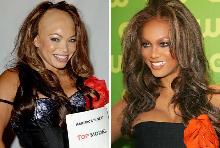 Tyra Banks y un disfraz exagerado en la lista de disfraces de Halloween de celebridades.