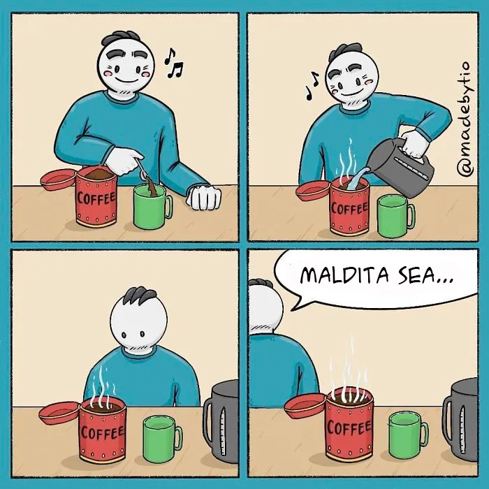 20 Cómics sobre fallos y situaciones divertidas, creados por Madebytio