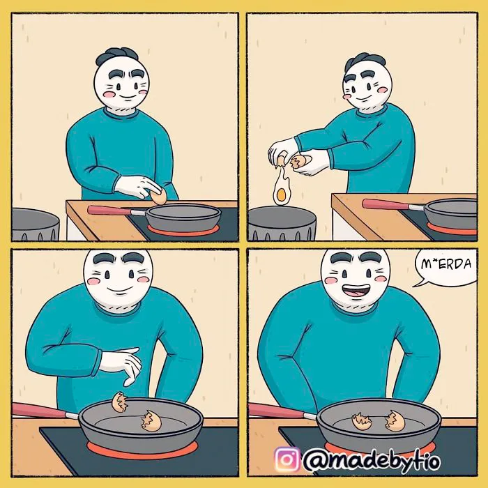 20 Cómics sobre fallos y situaciones divertidas, creados por Madebytio