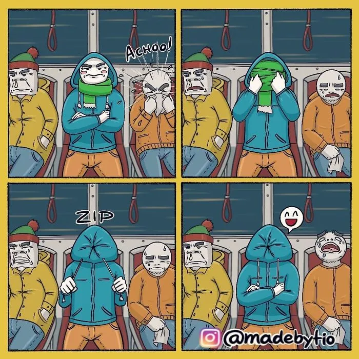 20 Cómics sobre fallos y situaciones divertidas, creados por Madebytio