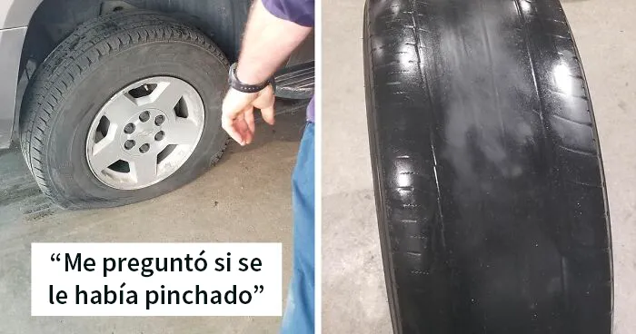 Este empleado de una tienda de neumáticos comparte 28 fotos de las locuras que ve en su trabajo