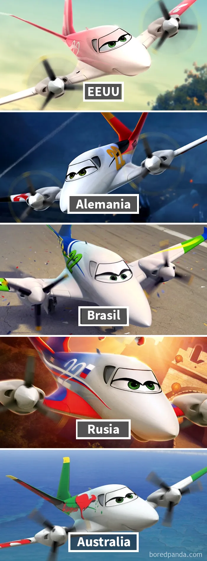 Aviones: Rochelle Tiene Distinta Apariencia Según El País