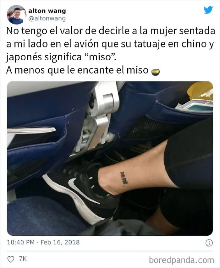 15 Personas que entendían otros idiomas y se rieron con estos terribles tatuajes
