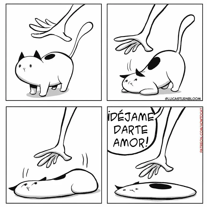20 Divertidos cómics sobre la realidad de vivir con un gato (nuevas imágenes)