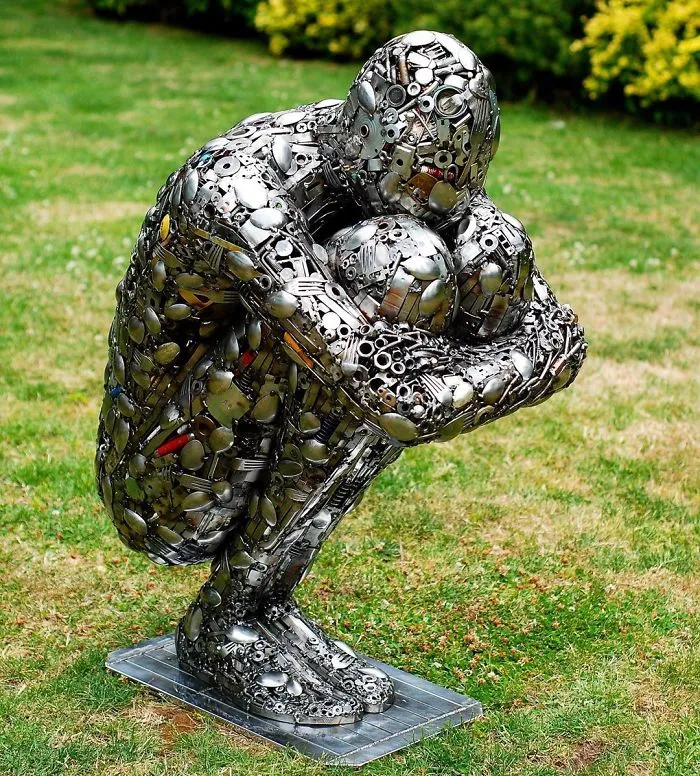 Artista Autodidacta Americano Convierte Materiales Recuperados En Esculturas Alucinantes (30 imágenes)