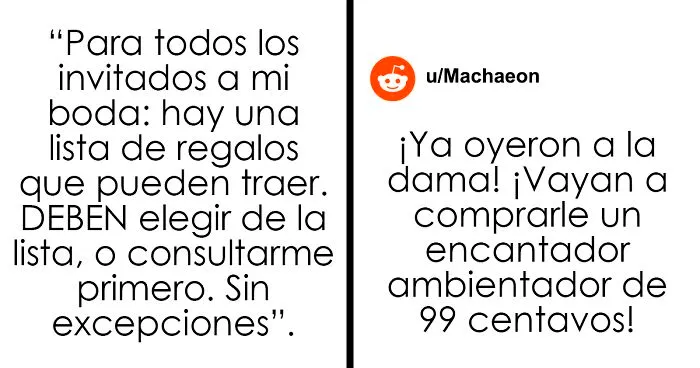 Esta novia pidió a sus invitados regalos de $400 y es criticada en internet