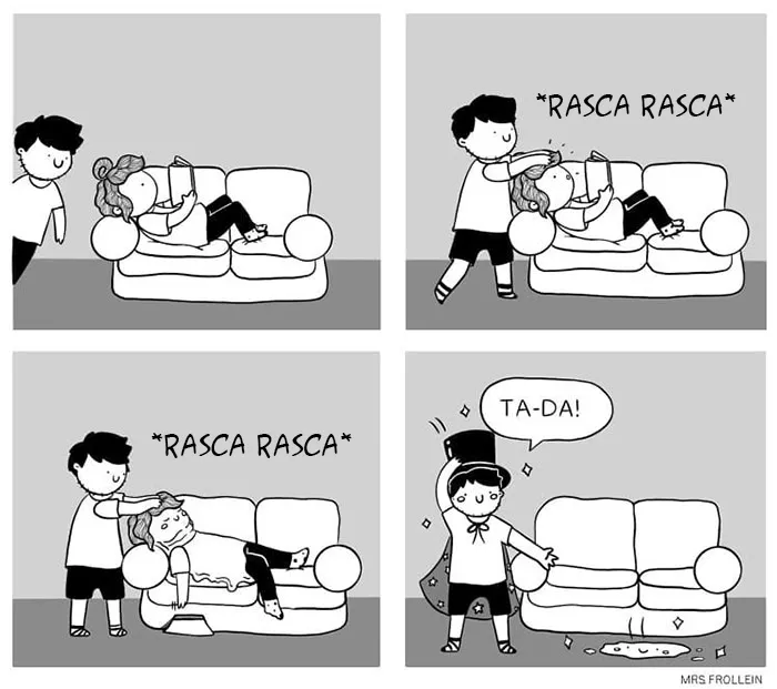 Esta artista dibuja la vida con su novio y sus dificultades diarias en 15 nuevos cómics