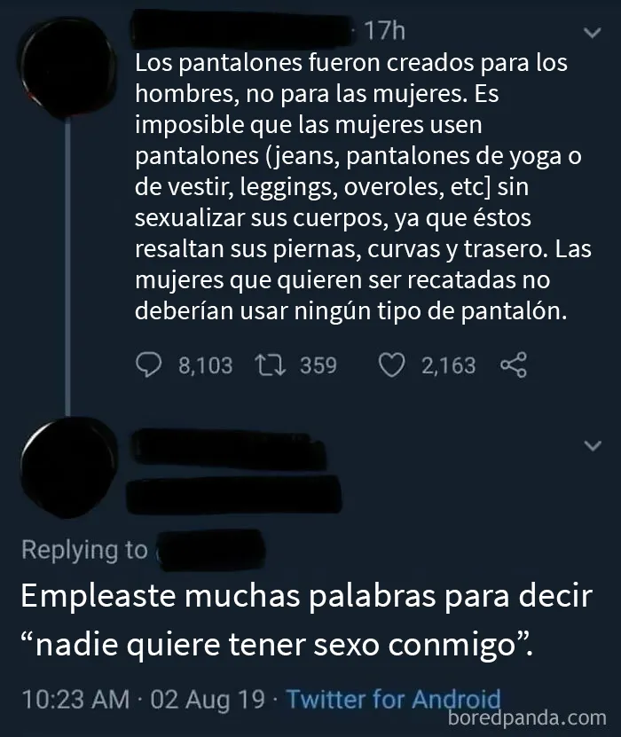 Aparentemente, las chicas no pueden usar pantalones