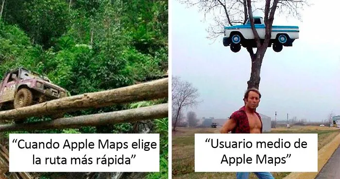 20 Divertidos tuits donde la gente se burla de Apple Maps