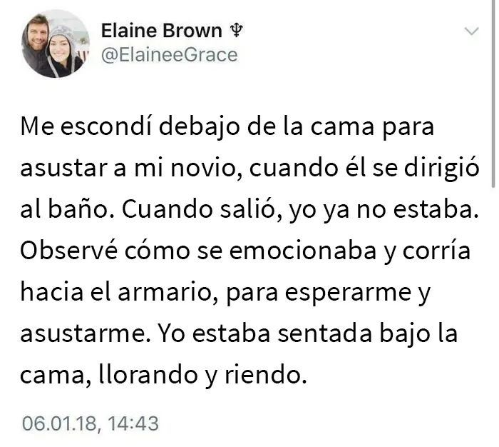 Para asustar a tu novio