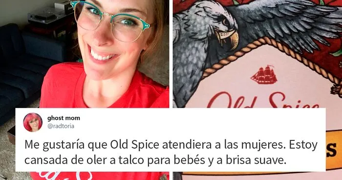 Esta mujer pidió un desodorante femenino Old Spice, inventa un nombre y Old Spice lo realiza