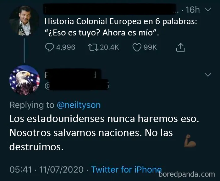 "Nosotros salvamos naciones, no las destruimos"