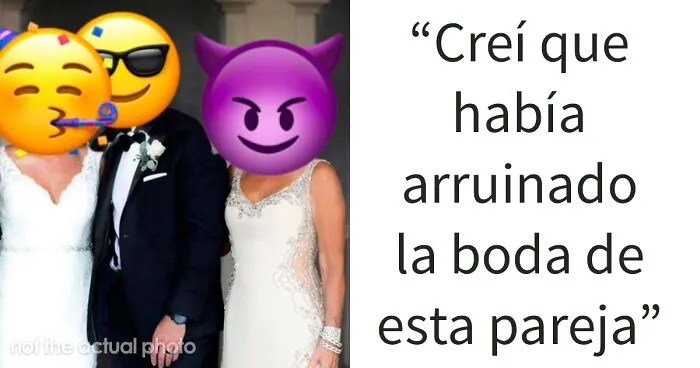 Esta camarera recibió propina de una novia en su boda, tras arruinar el vestido blanco de la madre del novio por accidente