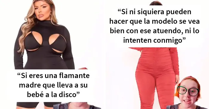 Esta mujer muestra lo ridículamente fea que es la ropa de “moda” que Fashion Nova promociona para las mujeres de talla grande (19 imágenes)