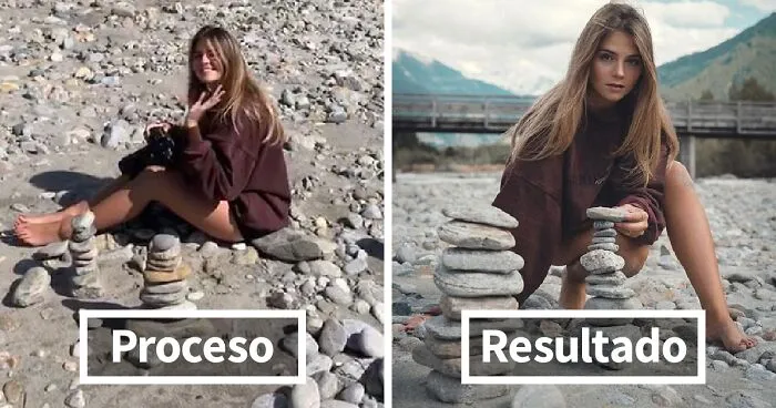 Este artista muestra lo que hay tras las cámaras en las fotos perfectas de Instagram y a sus 687k seguidores les encanta