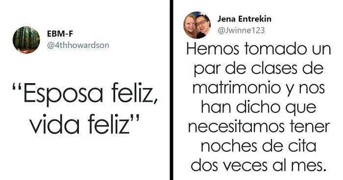 20 Tuits donde la gente comparte los peores consejos matrimoniales que han recibido