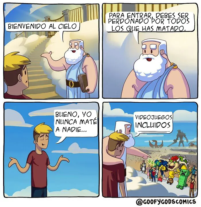 12 Divertidos cómics sobre cómo se enfrentan los dioses a los problemas diarios