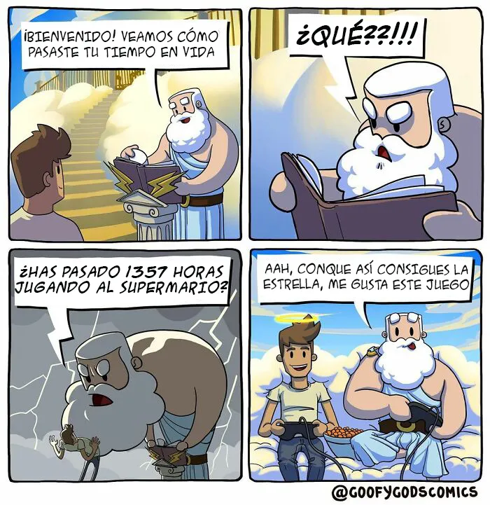 12 Divertidos cómics sobre cómo se enfrentan los dioses a los problemas diarios