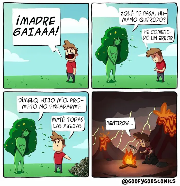 12 Divertidos cómics sobre cómo se enfrentan los dioses a los problemas diarios