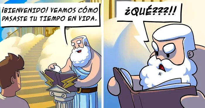 12 Divertidos cómics sobre cómo se enfrentan los dioses a los problemas diarios
