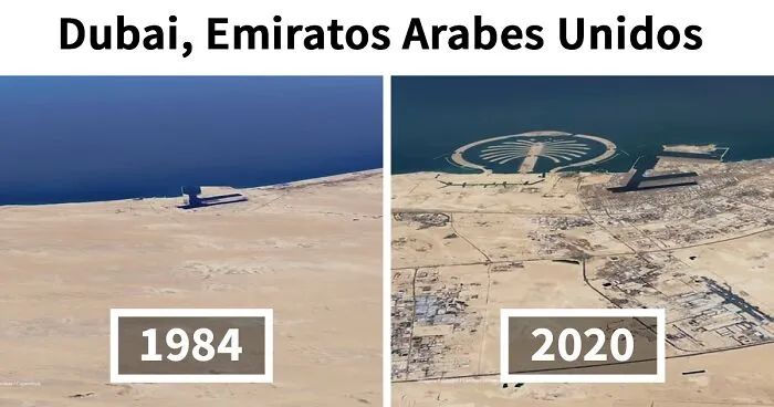 Google Earth recopila imágenes de satélites para mostrar las tristes diferencias que los humanos hemos causado en el mundo(16 fotos)