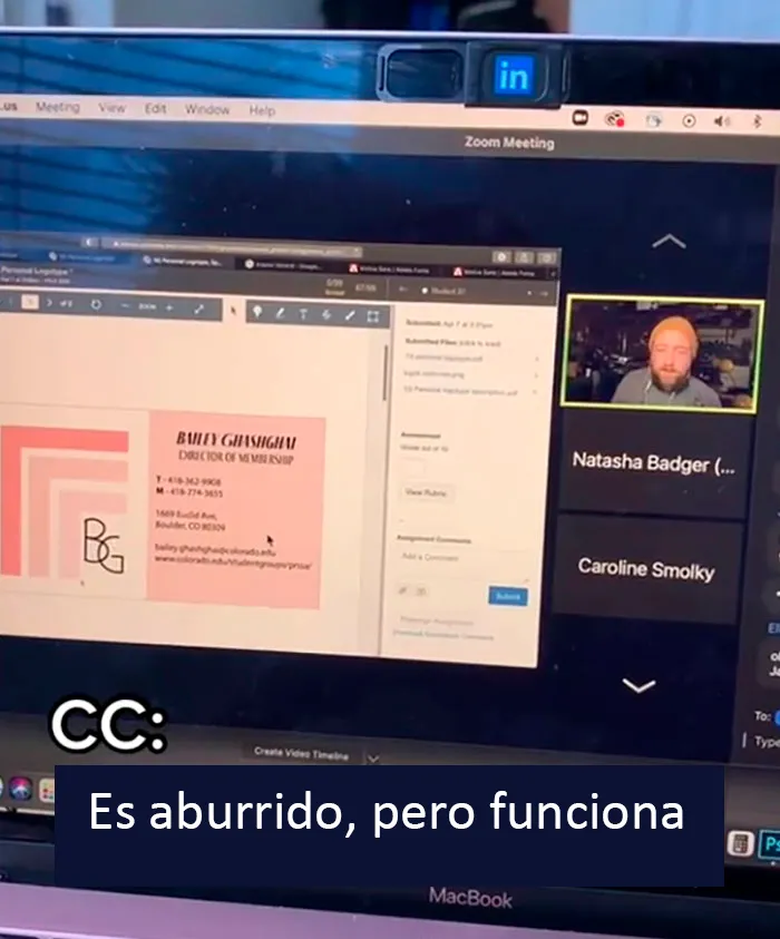 Este profesor de diseño gráfico se hace viral por burlarse con gracia de los trabajos de sus alumnos
