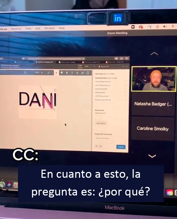 Este profesor de diseño gráfico se hace viral por burlarse con gracia de los trabajos de sus alumnos