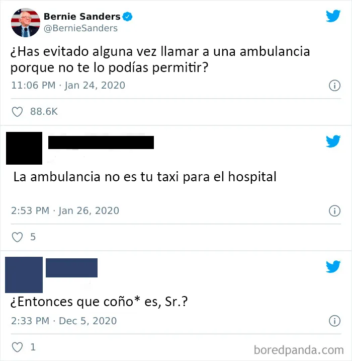 La ambulancia no es su taxi al hospital