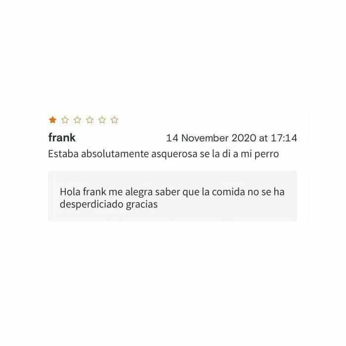 20 Restaurantes que dejaron divertidas respuestas bajo las malas críticas, compartidas en este instagram
