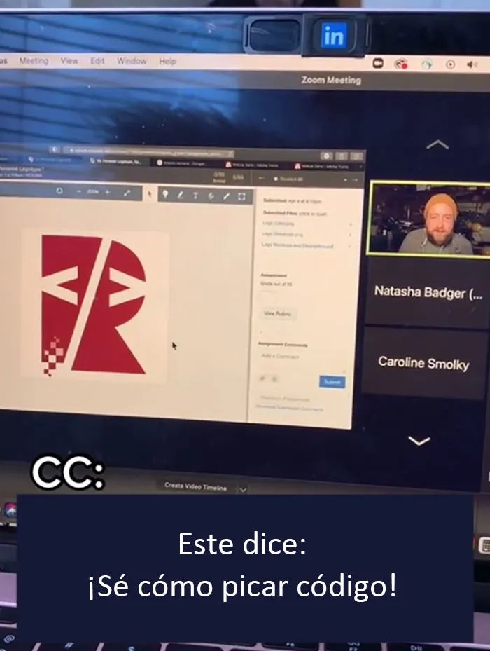 Este profesor de diseño gráfico se hace viral por burlarse con gracia de los trabajos de sus alumnos