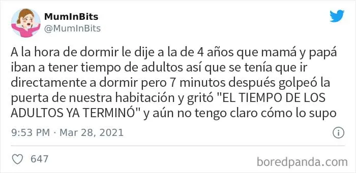 20 De los mejores tuits de Marzo sobre ser padres