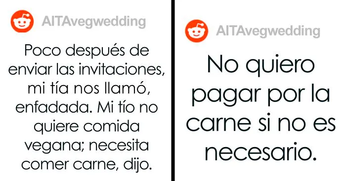 Este pariente se niega a comer sin carne en la boda de su sobrina vegana y desata el drama familiar