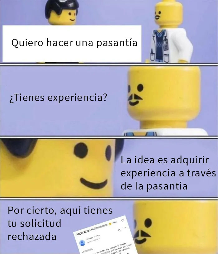 Luego de un largo día de postulaciones, hice esto...
