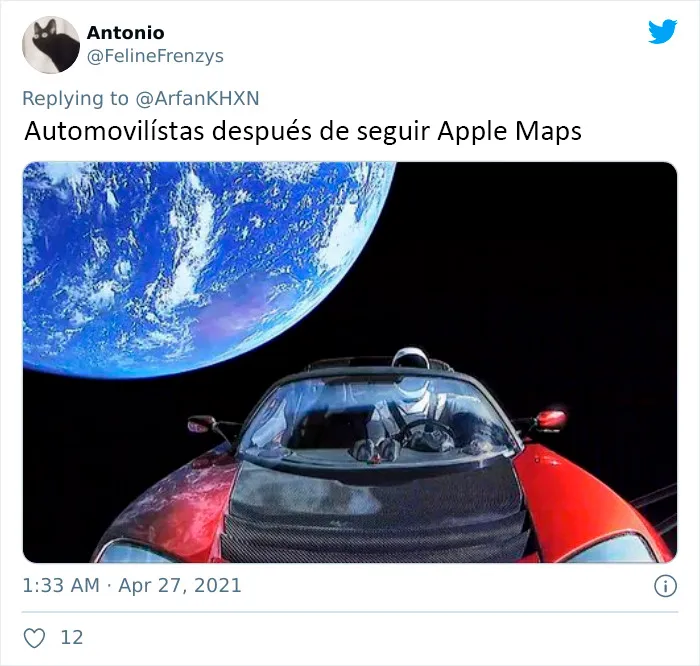 20 Divertidos tuits donde la gente se burla de Apple Maps