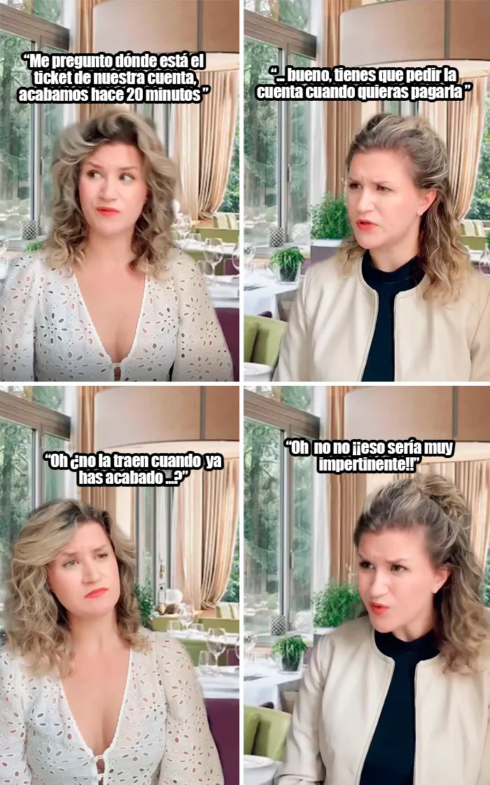 Pedir la cuenta