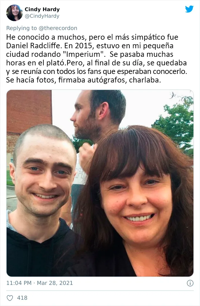 Comparten en Twitter 25 historias de celebridades demostrando ser realmente buenas personas