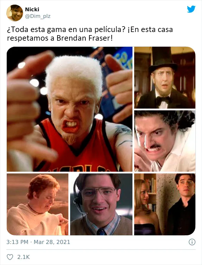 Internet ha vuelto viral a Brendan Fraser simplemente por ser genial, aquí tienes 30 de los mejores tuits