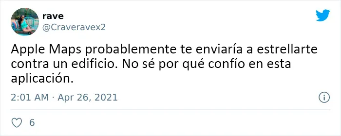 20 Divertidos tuits donde la gente se burla de Apple Maps