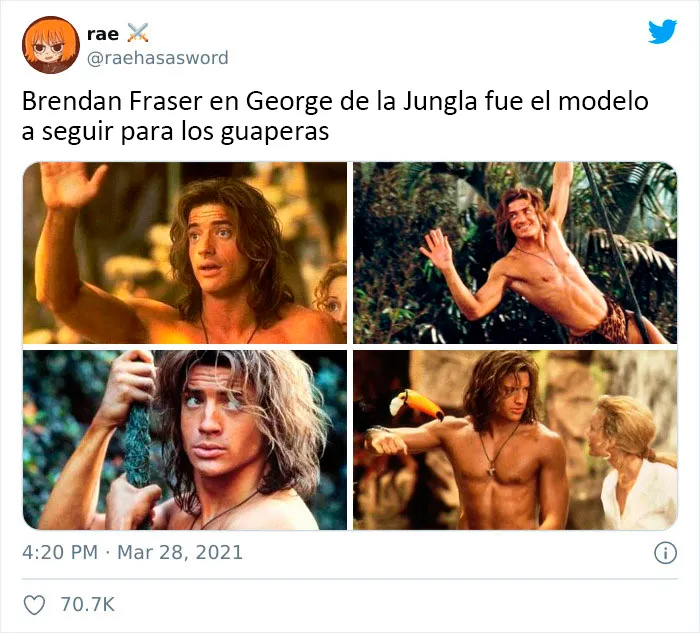 Internet ha vuelto viral a Brendan Fraser simplemente por ser genial, aquí tienes 30 de los mejores tuits