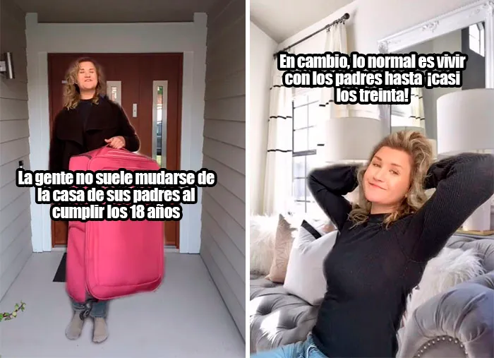 Los adultos viven con sus padres hasta casi los treinta años