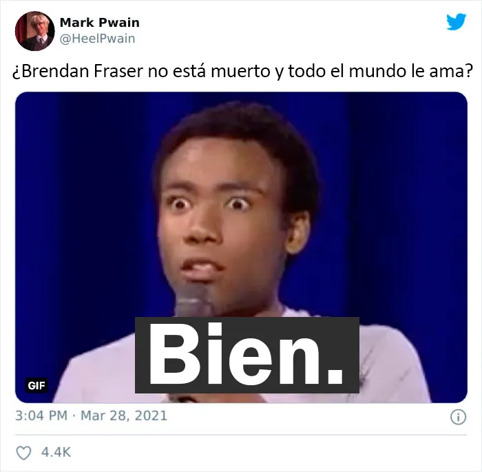 Internet ha vuelto viral a Brendan Fraser simplemente por ser genial, aquí tienes 30 de los mejores tuits