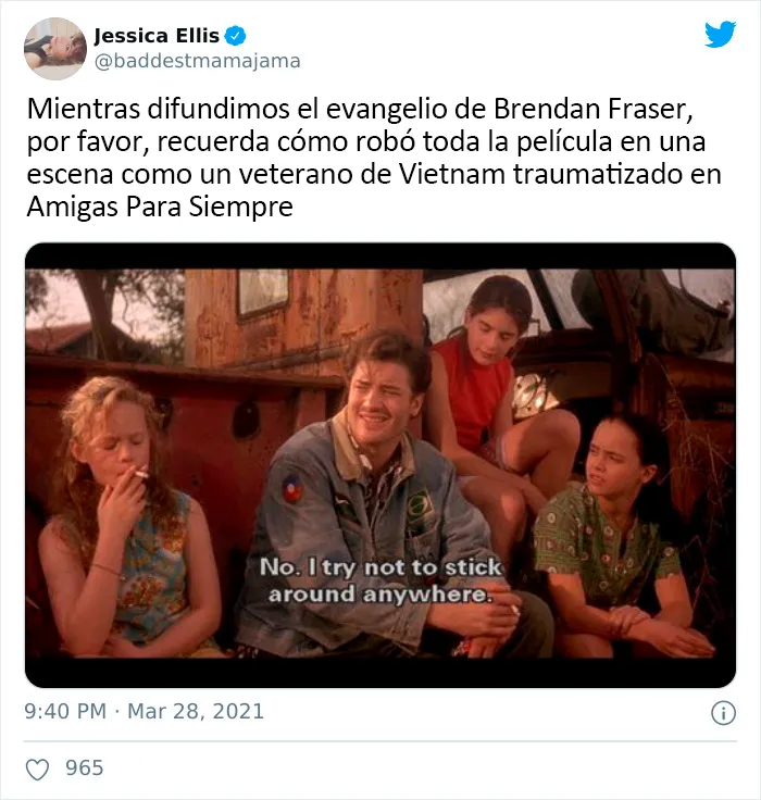 Internet ha vuelto viral a Brendan Fraser simplemente por ser genial, aquí tienes 30 de los mejores tuits