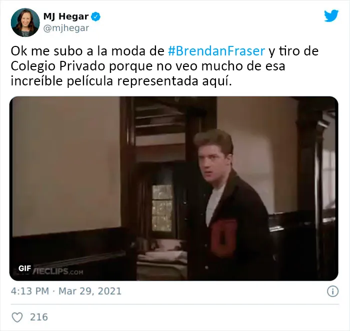 Internet ha vuelto viral a Brendan Fraser simplemente por ser genial, aquí tienes 30 de los mejores tuits
